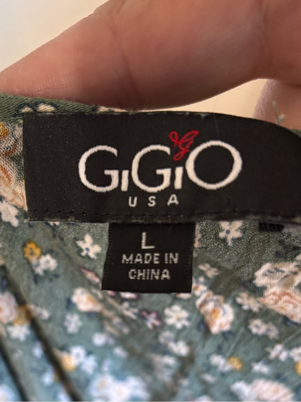 Gigio USA Floral Wrap Midi Dress Large - Picture 2 of 7